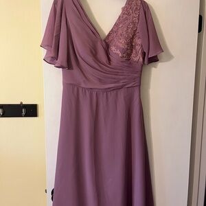 Mauve High-Low Dress
